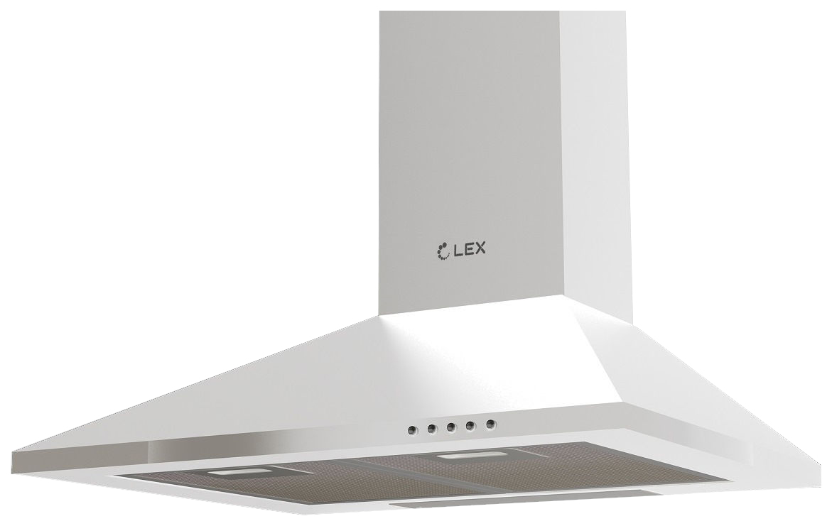 Вытяжка каминная Lex Basic 600 WH белый управление: кнопочное (1 мотор)