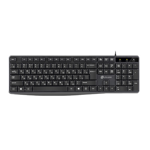 Клавиатура Оклик 145M черный USB Multimedia (1659983)