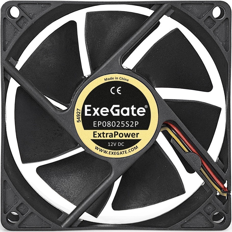 Вентилятор ExeGate ExtraPower EP08025S2P, 80x80x25 мм, Sleeve bearing