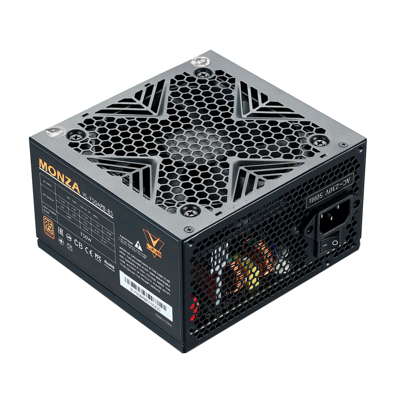 Блок питания Formula ATX 750W MONZA VL-750APB-85 80+ bronze (24+4+4pin) APFC 120mm fan 7xSATA RTL