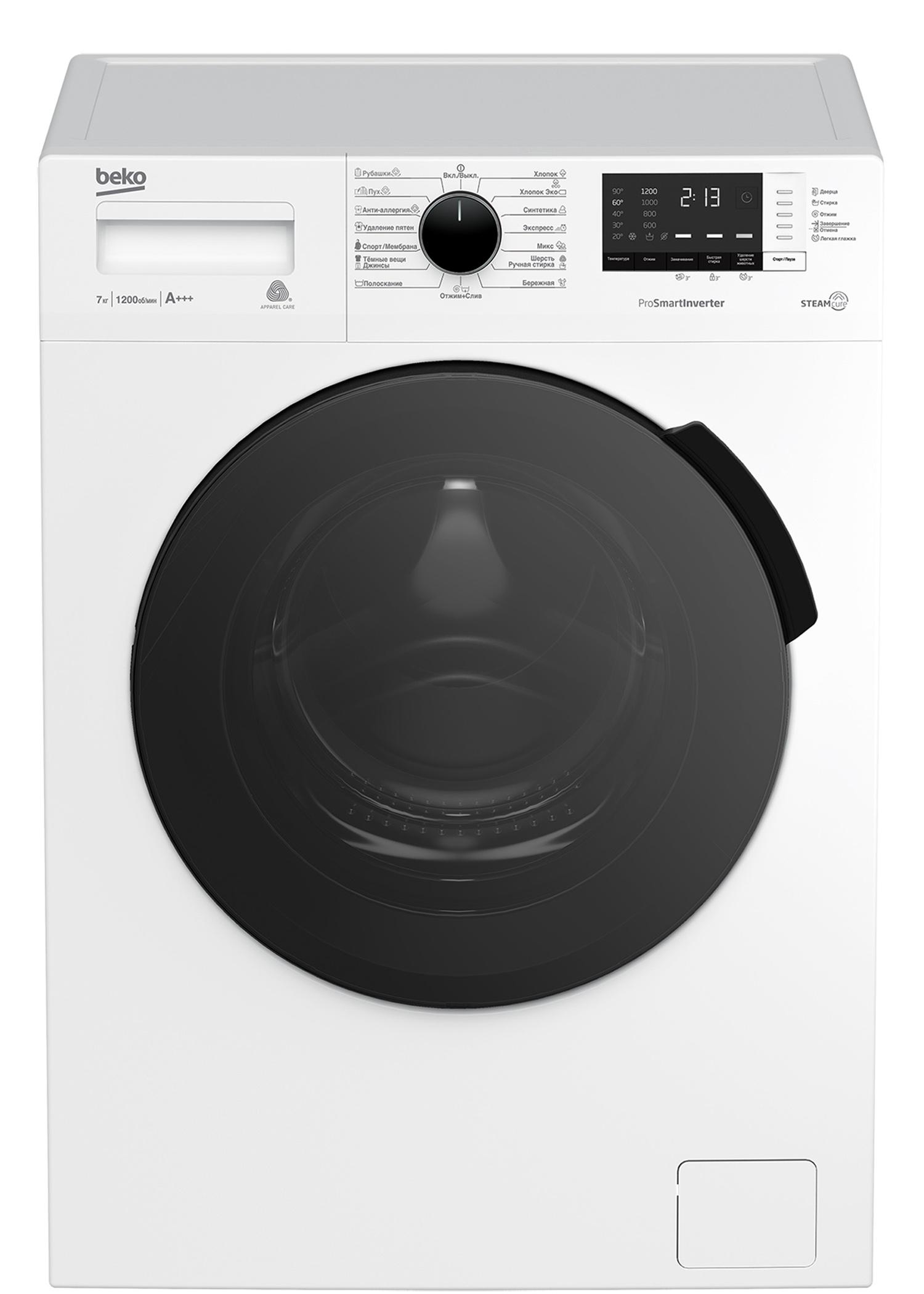 Стиральная машина Beko RSPE78612W класс: A+++ загр.фронтальная макс.:7кг белый