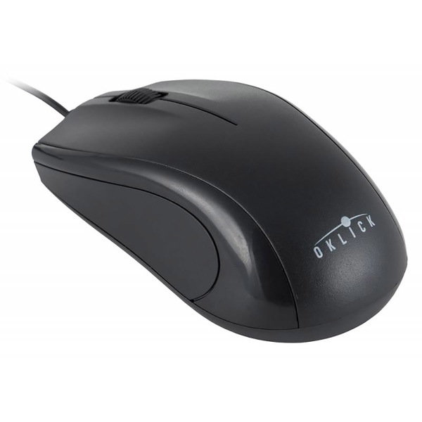 Мышь компьютерная Oklick 185V2 черный оптическая (1000dpi) USB (3but)