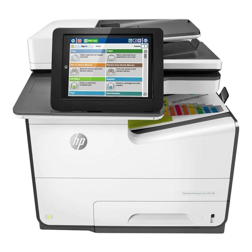 МФУ струйный HP PageWide Enterprise Color 586dn (G1W39A) A4 Duplex Net USB RJ-45 черный/белый
