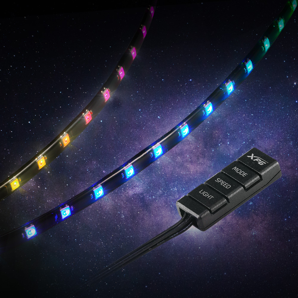 Светодиодная лента XPG ARGBSTRIP-BKCWW (30 светодиодов на 600 мм ленты)