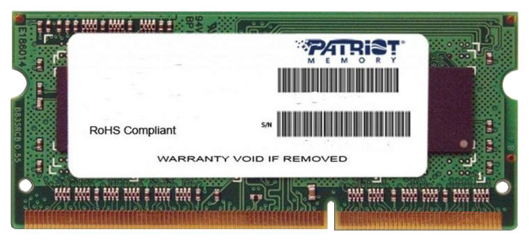 Оперативная память SO-DIMM 4 Гб DDR4 2400 МГц Patriot (PSD44G240081S) PC-19200