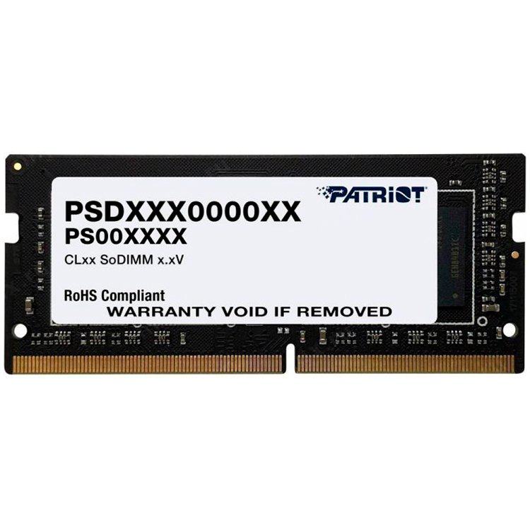 Оперативная память 8Gb DDR4 2666MHz Patriot SO-DIMM (PSD48G266682S)