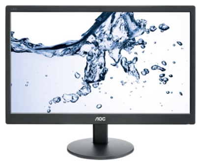 Монитор 18,5" AOC E970SWN 1366x768 TN LED 16:9 5ms VGA 20M:1 90/65 200cd Black.
