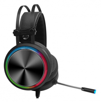Наушники игровые Oklick HS-L810G  [охватывающие, закрытые, 20-20000 Гц, микр., рег.громк., каб. 2.2, разъем USB, черные]