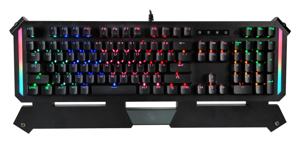 Клавиатура A4Tech Bloody B875N механическая черный USB for gamer LED (подставка для запястий)