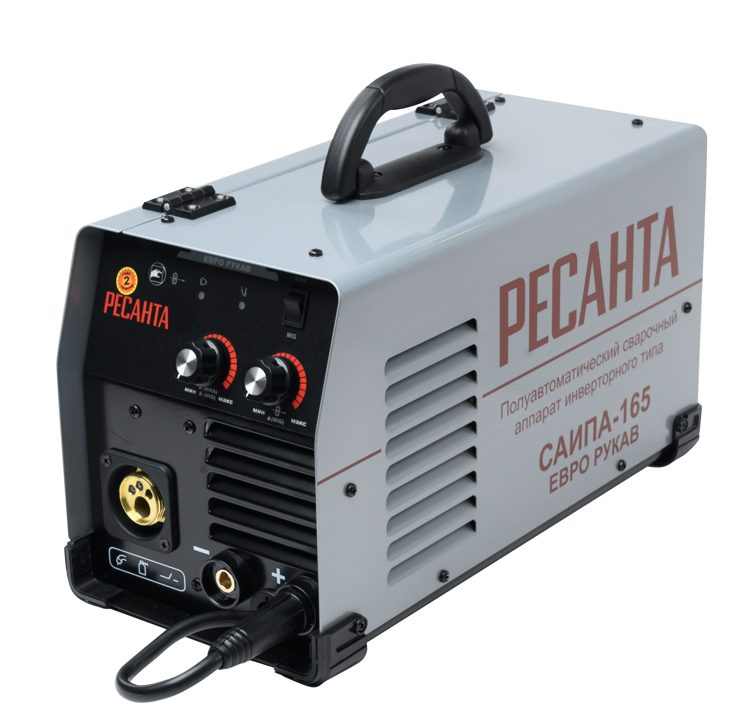 Сварочный полуавтомат Ресанта САИПА-165 инвертор MIG-MAG/ММА 6.2кВт