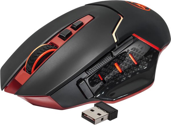 Redragon Mirage чёрно-красная беспроводная игровая мышь