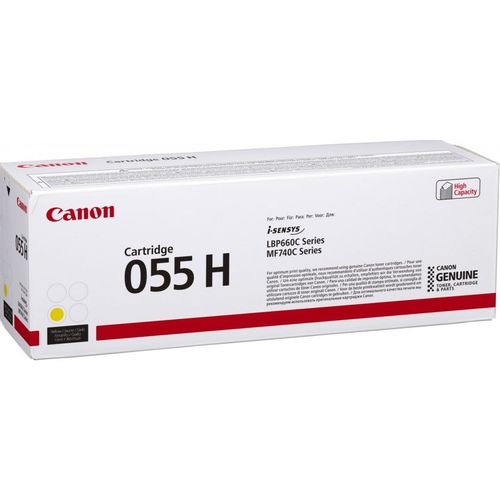 Картридж лазерный Canon 055 H Y 3017C002 желтый (5900стр.)