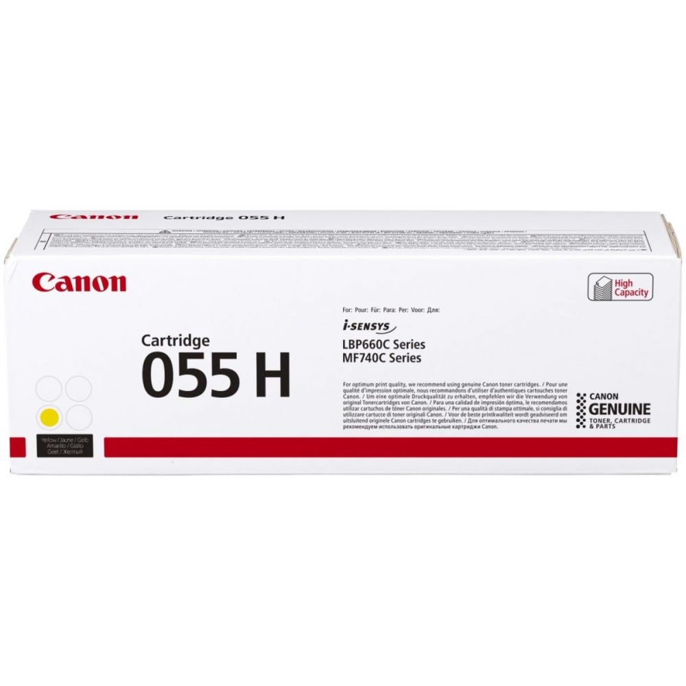 Картридж лазерный Canon 055 H Y 3017C002 желтый (5900стр.)