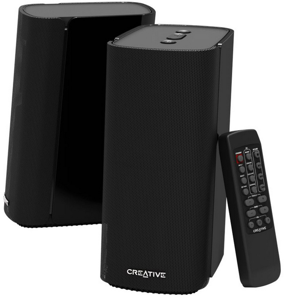 Колонки Creative T100 2.0 черный 40Вт BT