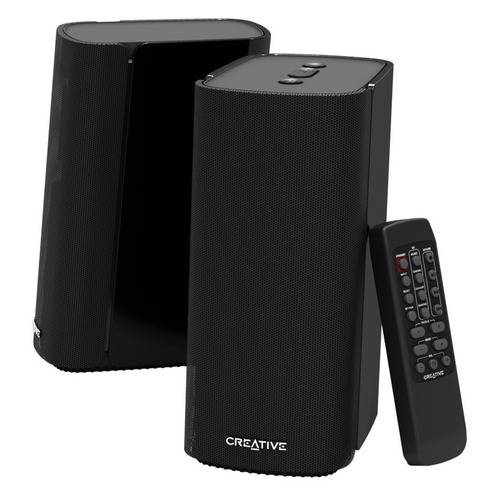 Колонки Creative T100 2.0 черный 40Вт BT