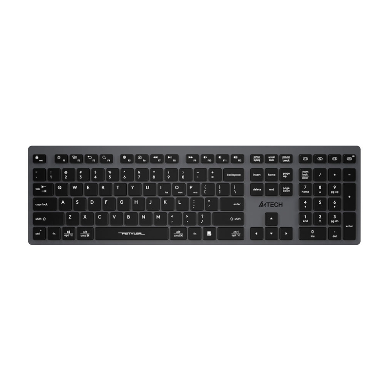 Клавиатура A4Tech Fstyler FBX50C серый USB беспроводная BT/Radio slim Multimedia