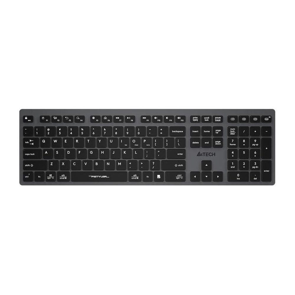 Клавиатура A4Tech Fstyler FBX50C серый USB беспроводная BT/Radio slim Multimedia
