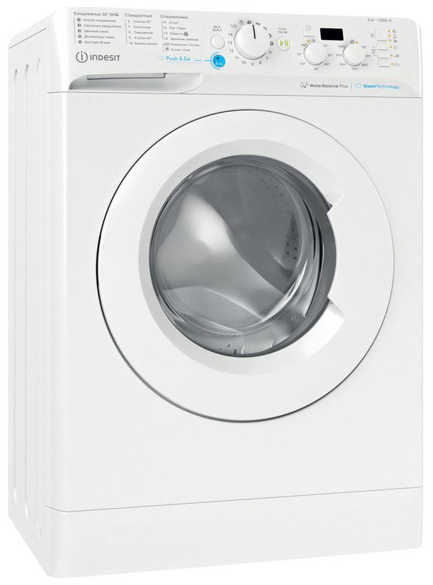 Стиральная машина Indesit BWSD 61051 WWV RU класс: A загр.фронтальная макс.:6кг белый