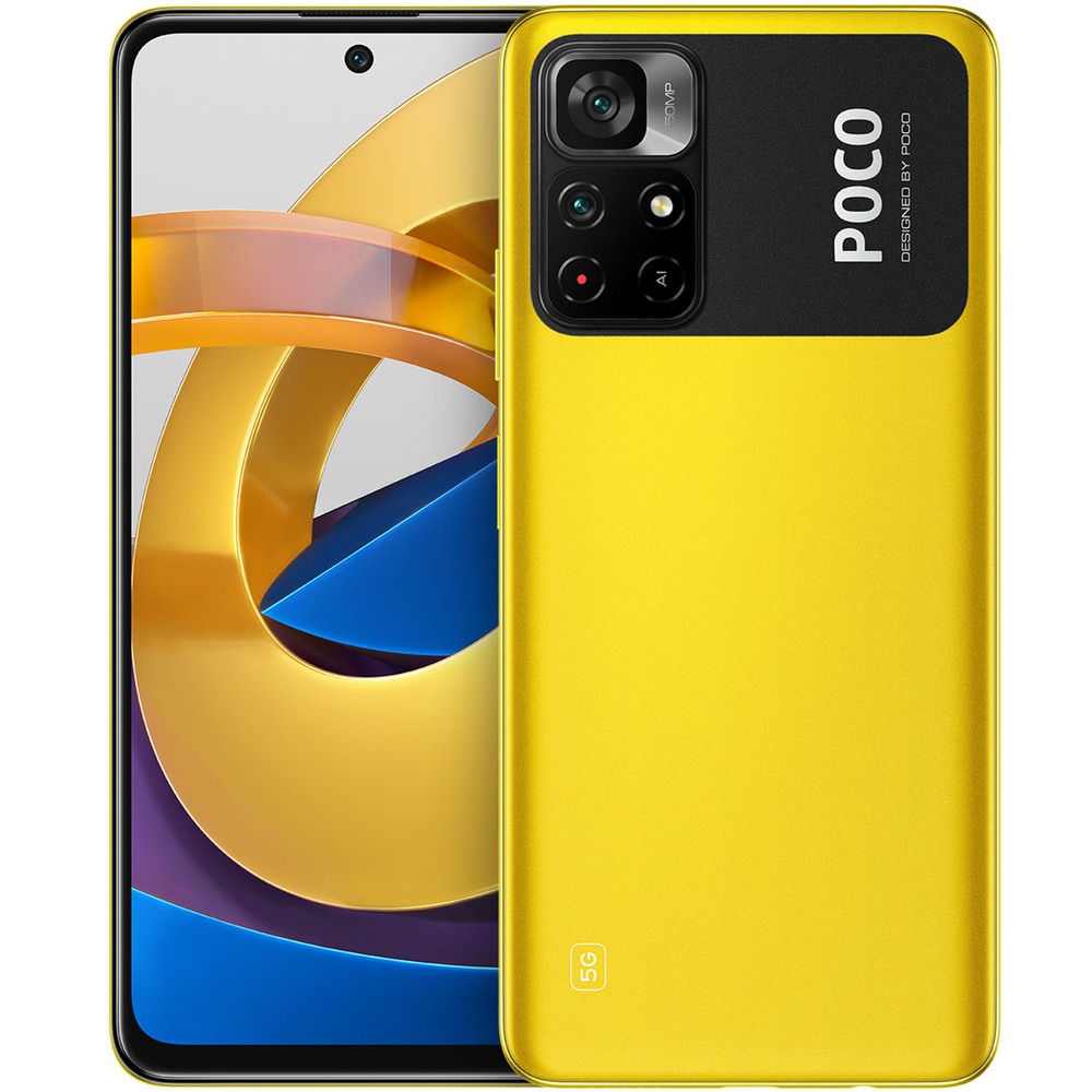 Смартфон Xiaomi Poco M4 Pro 5G 6/128 ГБ RU, желтый