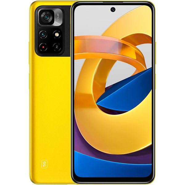 Смартфон Xiaomi Poco M4 Pro 5G 6/128 ГБ RU, желтый