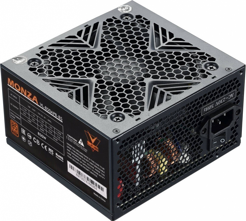 Блок питания Formula ATX 850W MONZA VL-850APB-85 80+ bronze 24+2x(4+4)