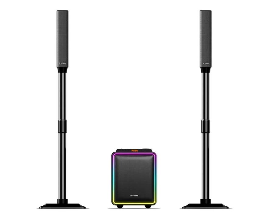 Микросистема Hyundai H-HA600 черный 80Вт FM USB BT SD/MMC/MS