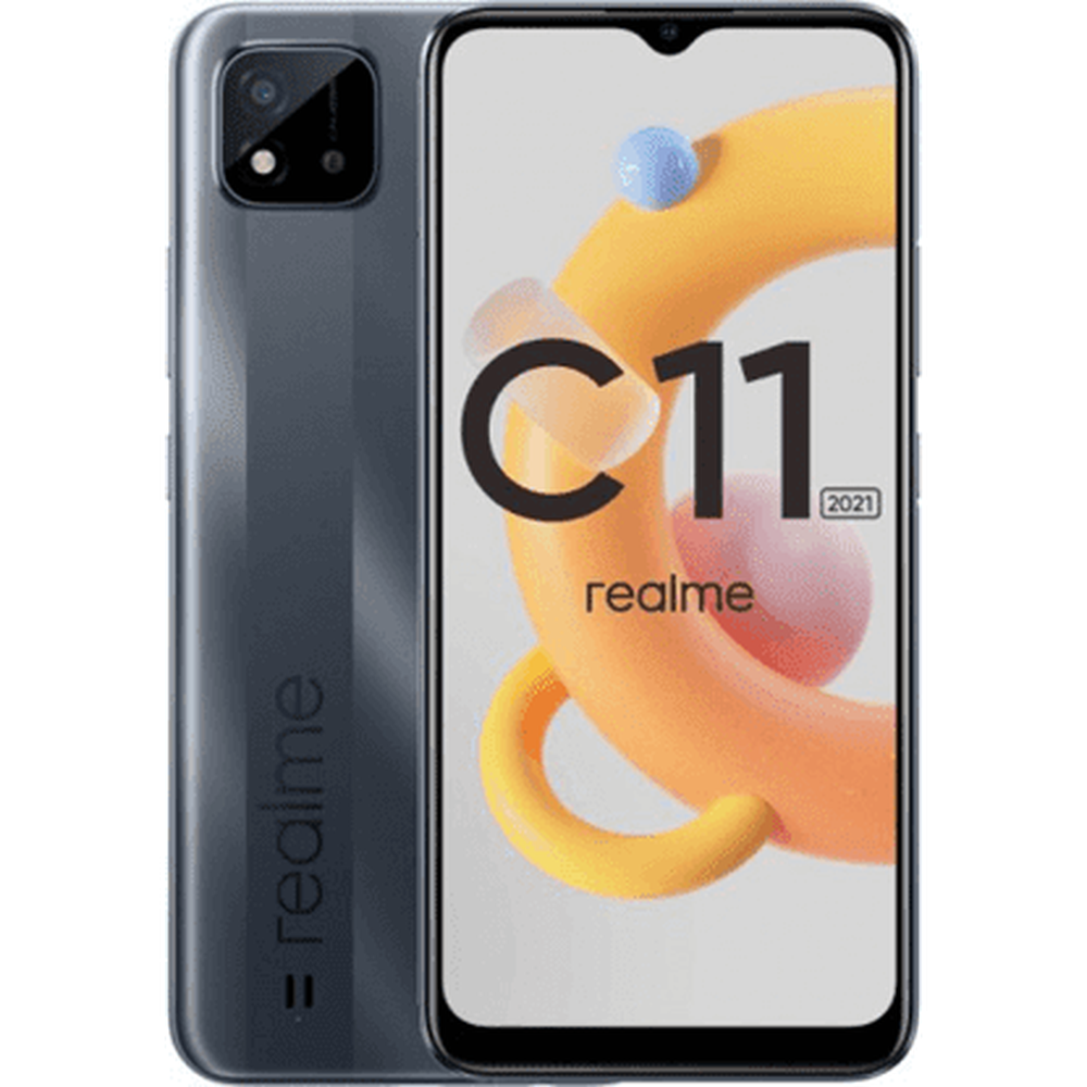 Смартфон realme C11 2021 4/64 ГБ RU, серая сталь