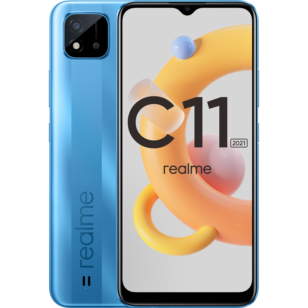 Смартфон realme C11 2021 4/64 ГБ RU, голубое озеро