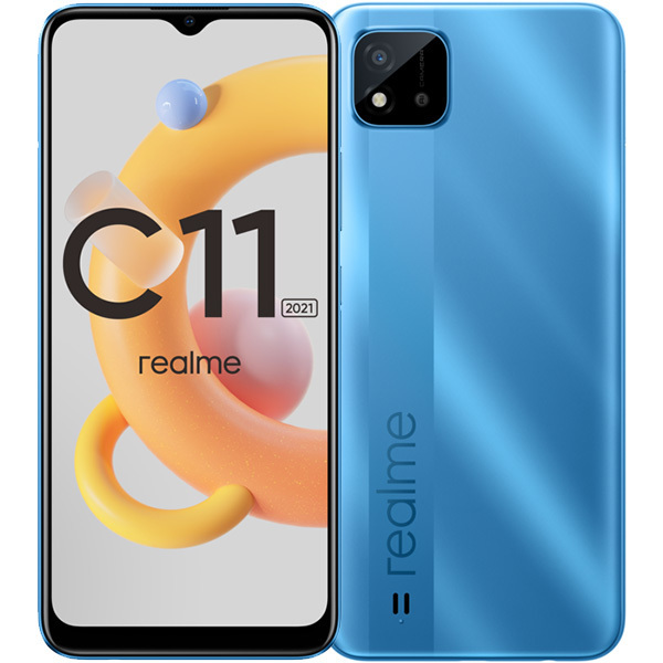 Смартфон realme C11 2021 4/64 ГБ RU, голубое озеро