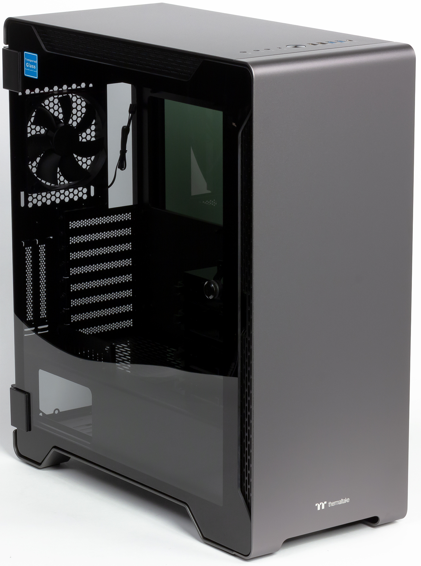 Корпус Thermaltake A500 TG серый/черный без БП ATX 4x120mm 4x140mm 2xUSB2.0 2xUSB3.0 audio bott PSU