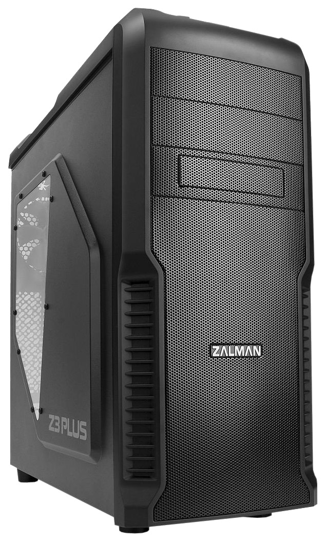Корпус ZALMAN Z3 PLUS MidiTower без Б/П ATX MicroATX Цвет черный Z3PLUS