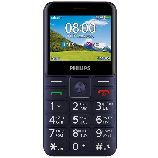 Сотовый телефон Philips E207 Xenium Blue