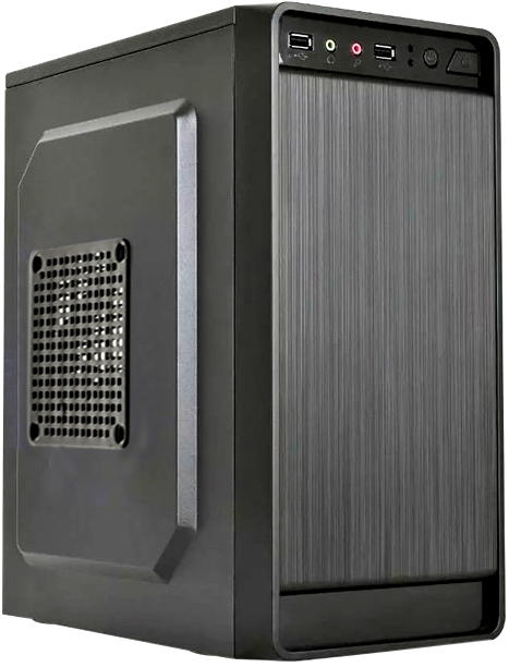 Корпус Mini-Tower ExeGate BAA-108 черный [0.44 мм, БП 450 Вт] [EX283124RUS]