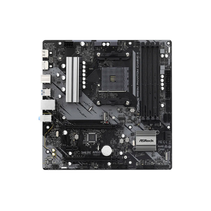Материнская плата AMD B550 SAM4 MATX B550M PHANTOM GAMING 4 ASROCK