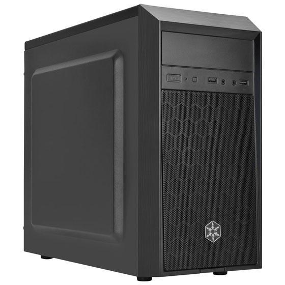 Корпус Mini-Tower SilverStone SST-PS16B черный [1 x 120 мм] [SST-PS16B]