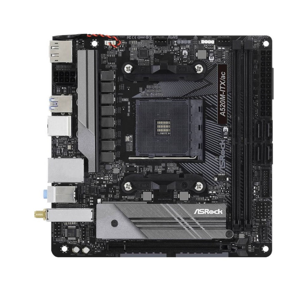 Материнская плата AMD A520 SAM4 MITX A520M-ITX/AC ASROCK