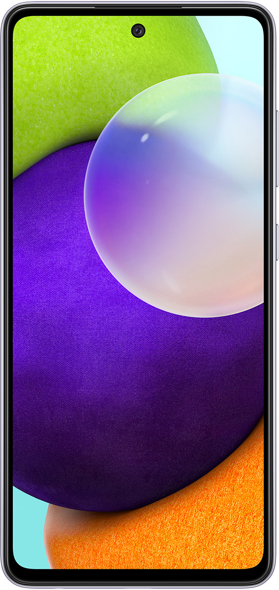 Смартфон Samsung SM-A525F Galaxy A52 128Gb 6Gb лаванда моноблок 3G 4G 2Sim 6.5" 1080x2400 Android 12 64Mpix 802.11 b/g/n/ac NFC GPS GSM900/1800 GSM1900 Ptotect microSDXC max1024Gb