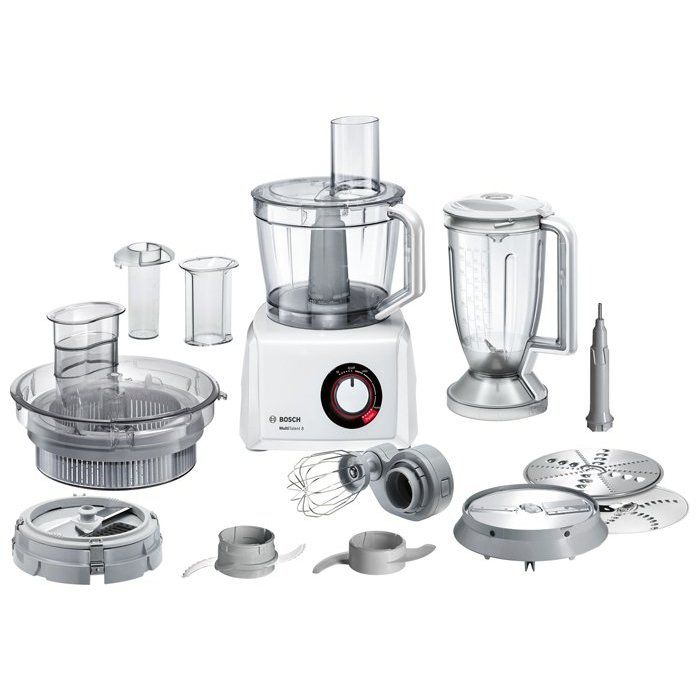 Кухонный комбайн Bosch MC812W872 [1250 Вт, чаша - 3.9 л, соковыжималка, блендер, терка, белый]