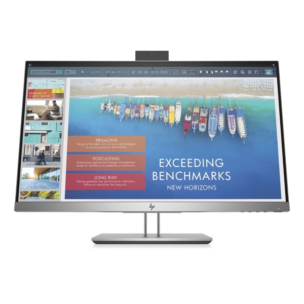 Монитор 23.8" HP E243d Docking Monitor серебристый/черный (1TJ76AA)