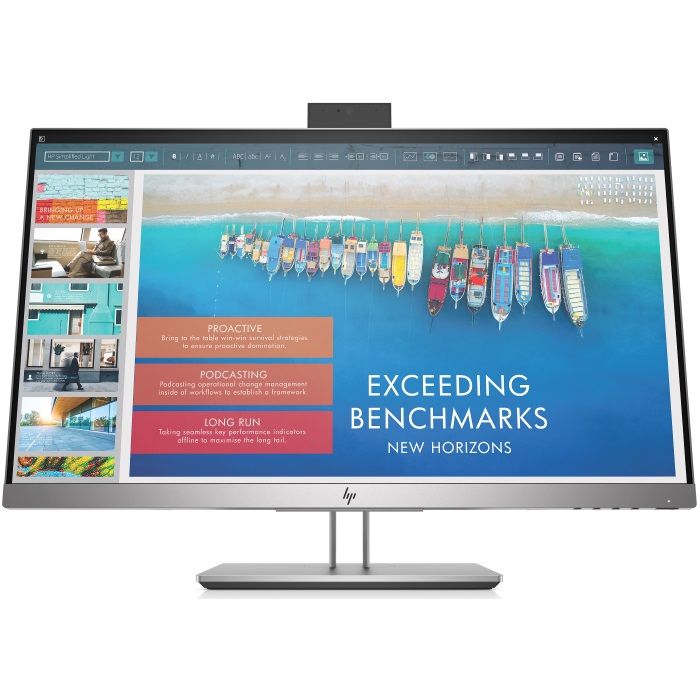 Монитор 23.8" HP E243d Docking Monitor серебристый/черный (1TJ76AA)