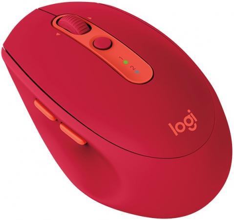 Мышь беспроводная Logitech M590 Multi-Device Silent-Ruby [910-005199] красная