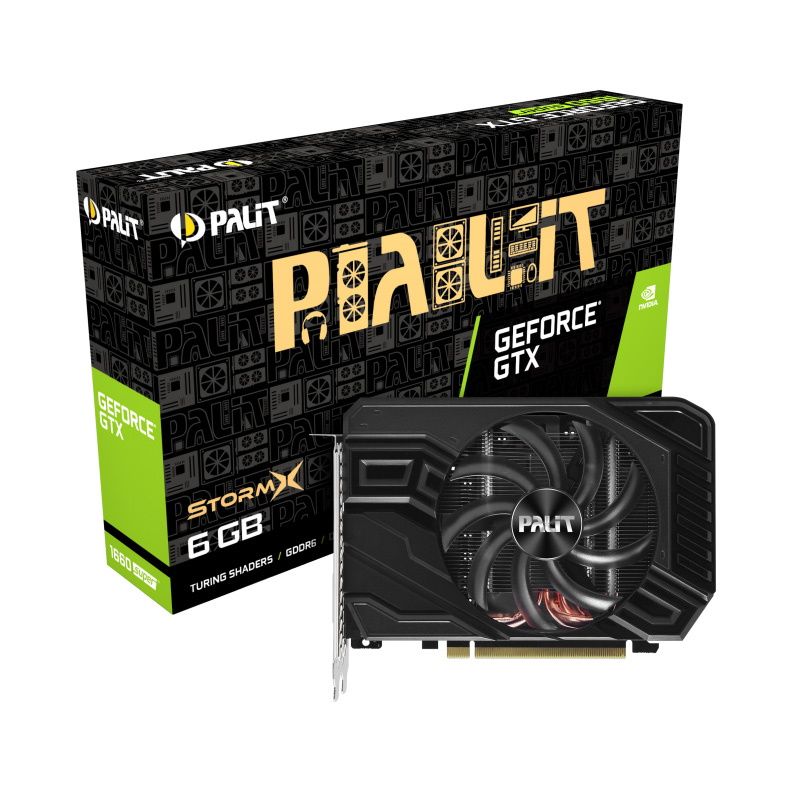 Видеокарта Palit GTX1660 SUPER STORM X 6G PA-GTX1660SUPERSTORMX6G NE6166S018J9-161F Retail