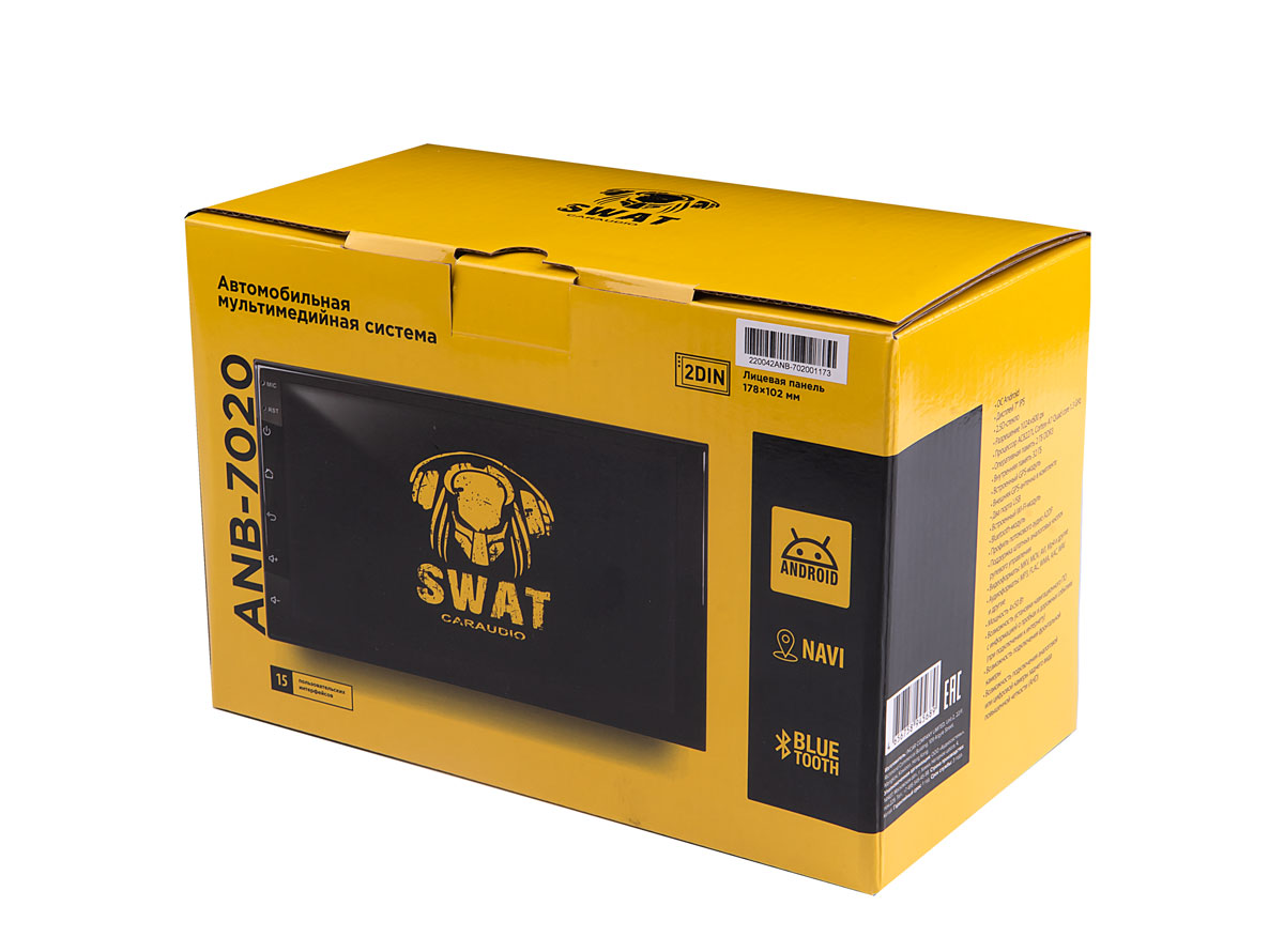 Автомагнитола Swat ANB-7020 2DIN 4x50Вт