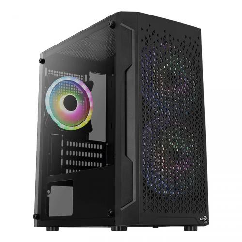 Корпус Aerocool Trinity Mini-G-BK v2 черный без БП mATX 6x120mm 1xUSB2.0 2xUSB3.0 audio bott PSU