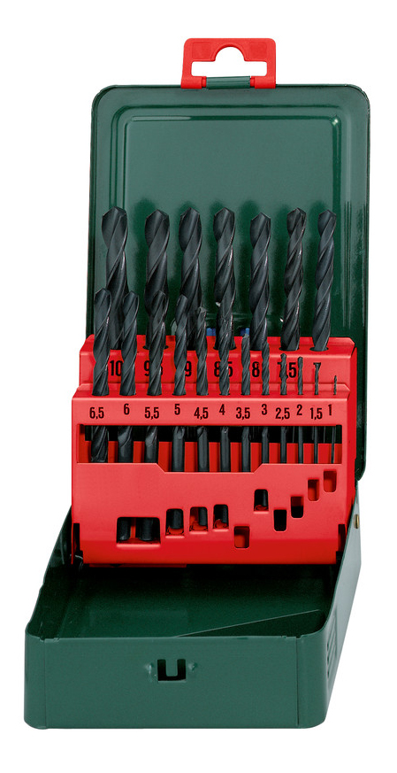 Metabo Набор HSS-R 19 свёрел (1-10мм) в мет.коробке АКЦИЯ