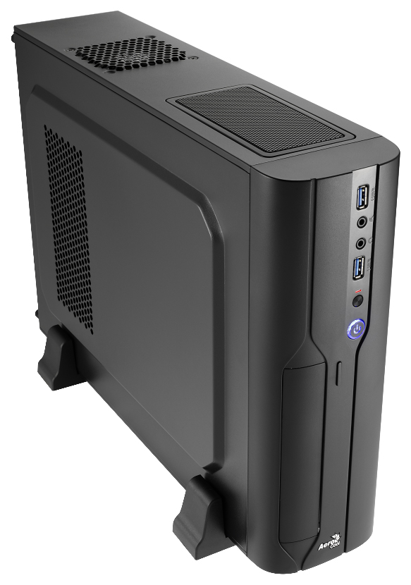 Корпус Aerocool Cs-101 Black, slim desktop, mATX/mini-ITX, 2x USB 3.0, 400 Вт SFX