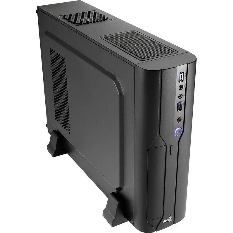 Корпус Aerocool Cs-101 Black, slim desktop, mATX/mini-ITX, 2x USB 3.0, 400 Вт SFX