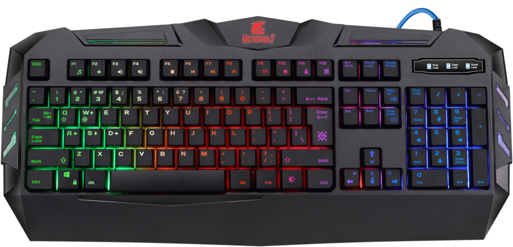 Клавиатура игровая проводная  Defender Werewolf GK-120DL
