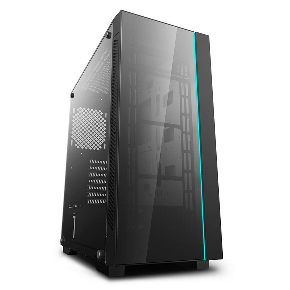 Корпус Deepcool MATREXX 55 V3 без БП, боковое окно (закаленное стекло), LED strip спереди, черный, ATX