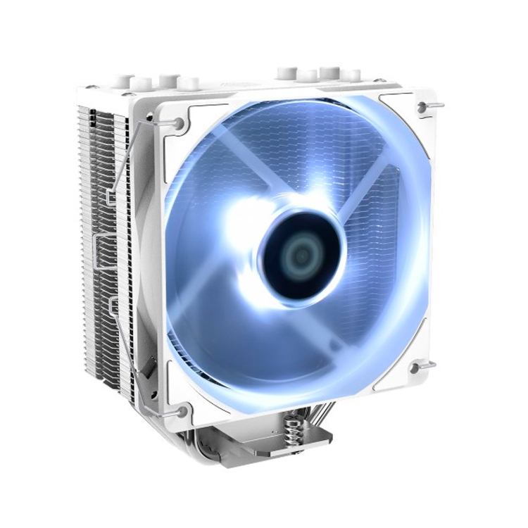 Кулер ID-COOLING SE-224-XT WHITE LGA20XX/1700/1200/115X/AM4 (10шт/кор, TDP 180W, PWM, 4 тепл.трубки прямого контакта, White LED FAN 120mm, белый) RET